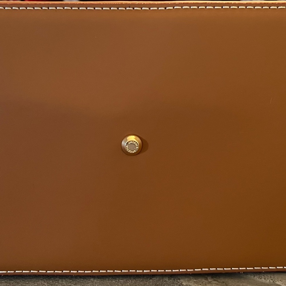 Arcadia Gray and Brown Satchel - Picture 4 of 4